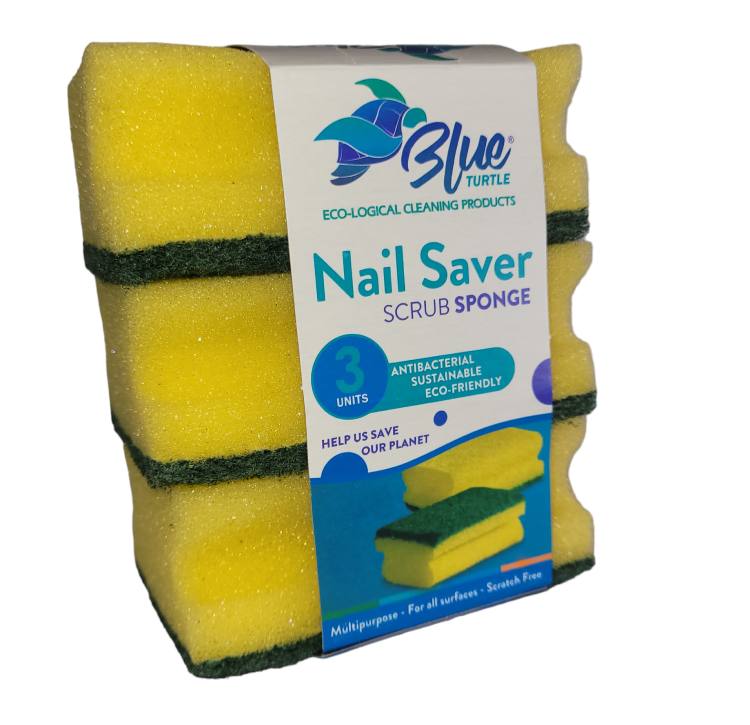 Blue Turtle Sponge Nail Saver